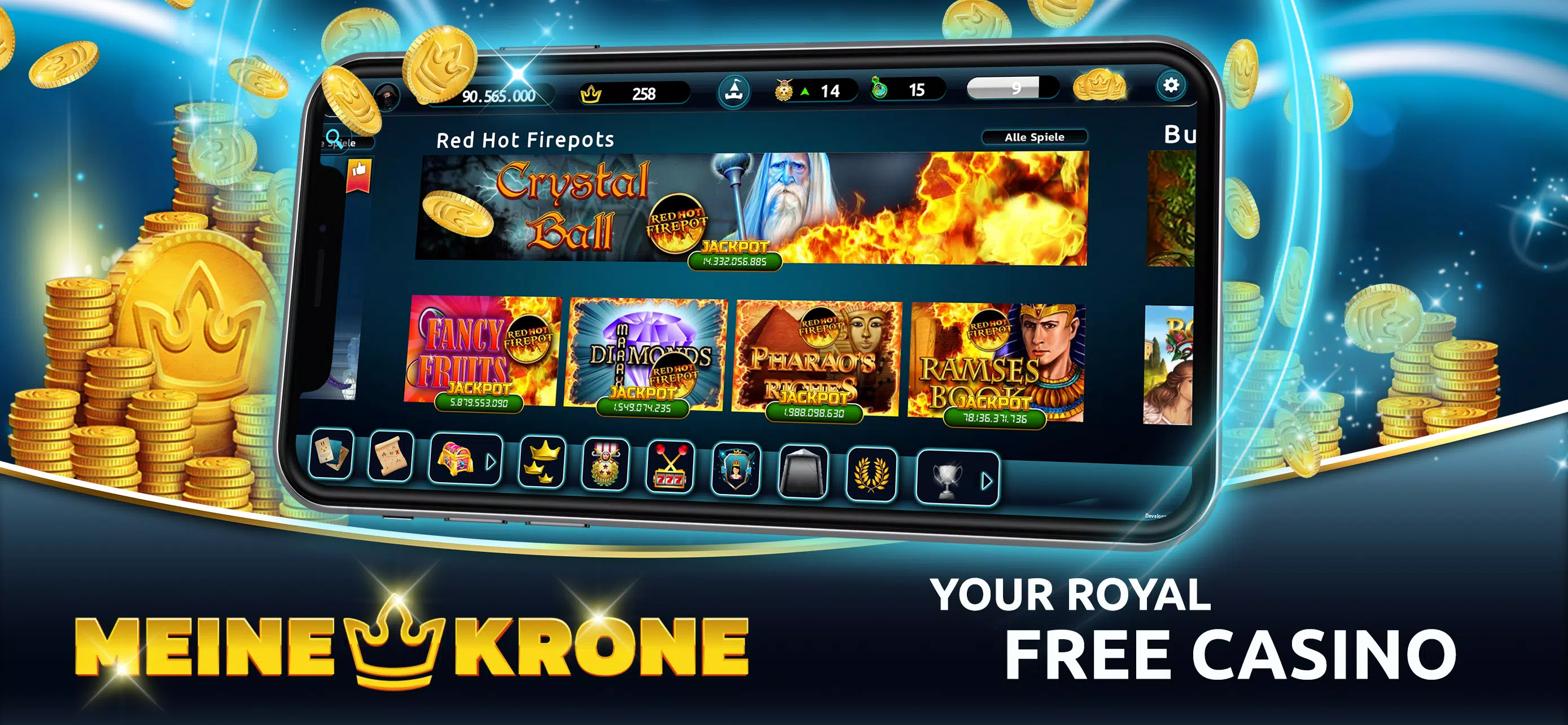 MEINE KRONE - Social Casino ဖန်သားပြင်ဓာတ်ပုံ 1