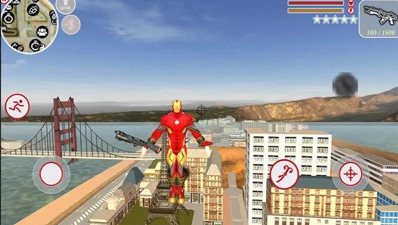 Iron Rope Hero War - Superhero Screenshot 3