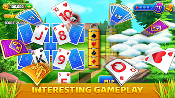 Pyramid Solitaire - Farm Trip Screenshot 3