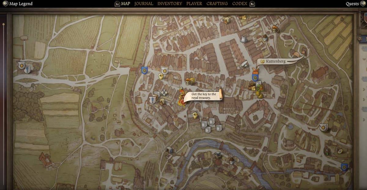 แผนที่แสดงที่ตั้งของเรือนหลังบ้านของ Vavak ในราชอาณาจักรมา: การปลดปล่อย 2
