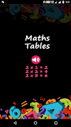 Maths Tables - Voice Guide Screenshot 1