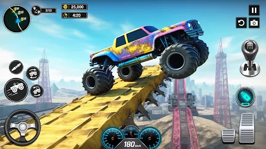 Monster Truck Mega Ramp - Extreme Stunts GT Racing Screenshot 2