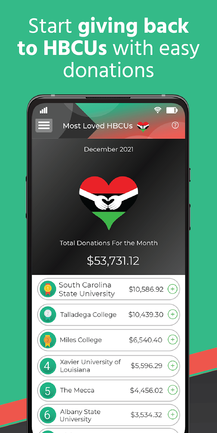 HBCU Fundraising Screenshot 1