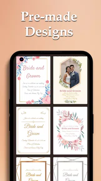Custom Wedding Cards Maker Скриншот 1