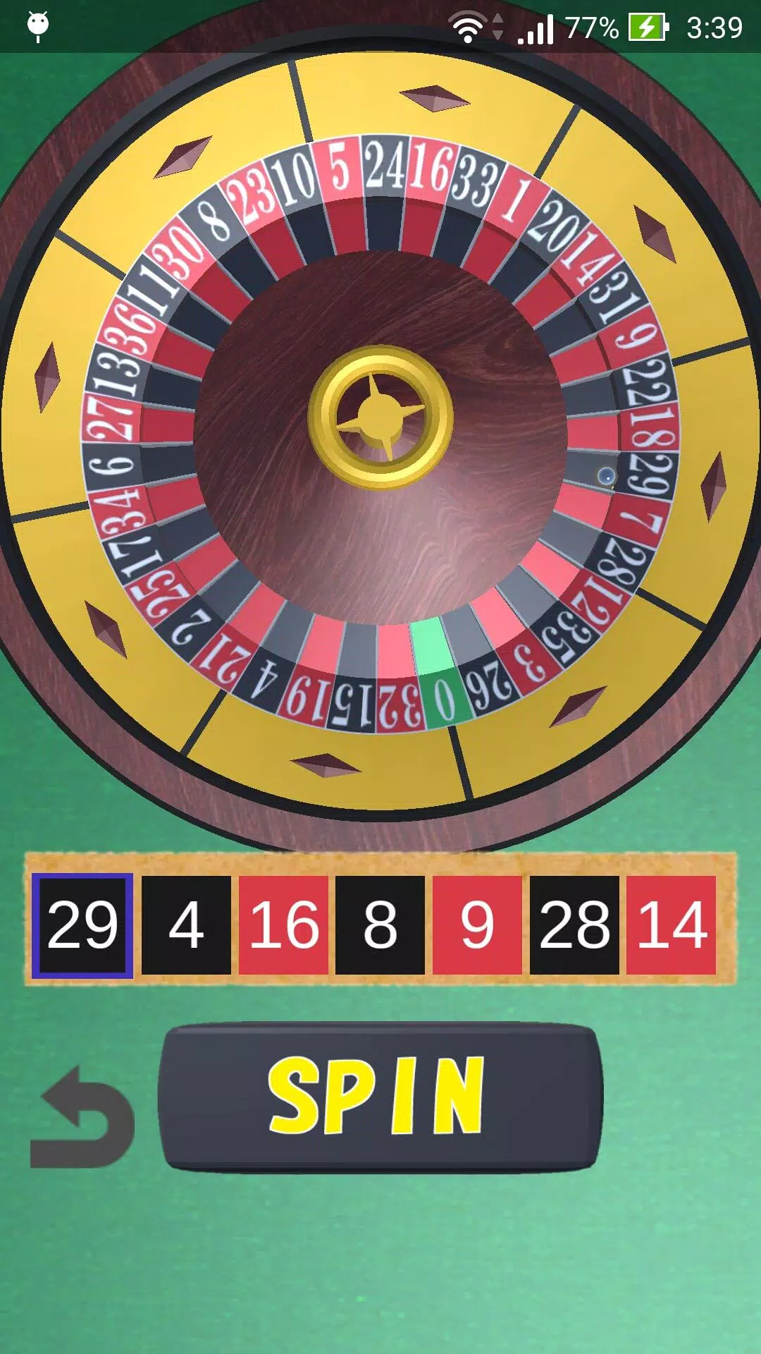 Roulette Wheel Schermafbeelding 3