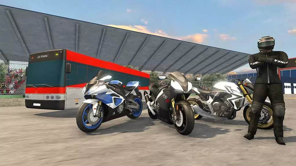 Bike VS Bus Racing Games Screenshot 2