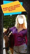 Horse With Girl Photo Suit ภาพหน้าจอ 1