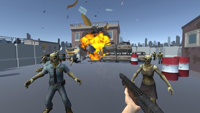 Zombie Shooting 3D Offline Capture d'écran 2