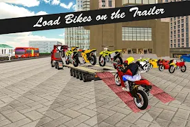 Bike Transport Truck 3D Ekran Görüntüsü 1