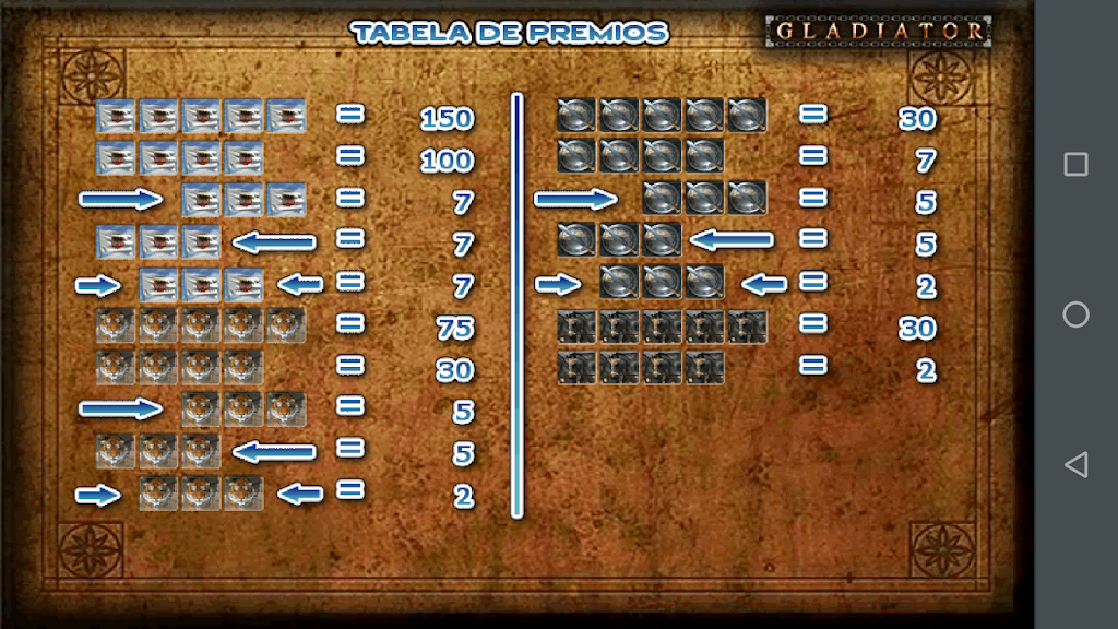 Gladiador Slot Caça Níquel Screenshot 4