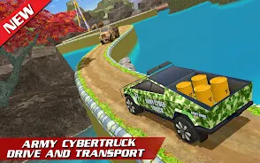 Offroad US Army Truck Driving 스크린샷 1