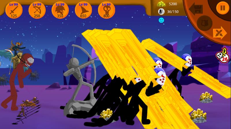 Stickman War : Defense Battle Screenshot 3