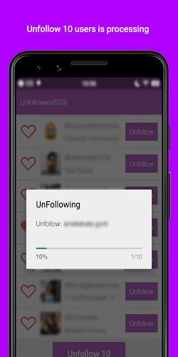 Unfollowers  &  Followers Ảnh chụp màn hình 4