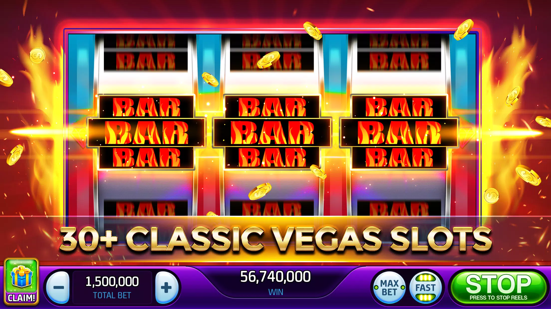 Vegas Classic Slots—777 Casino Tangkapan skrin 1