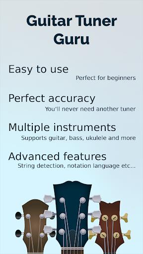 Guitar Tuner Guru Captura de pantalla 1