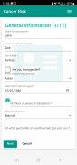 Cancer Risk Calculator Zrzut ekranu 2