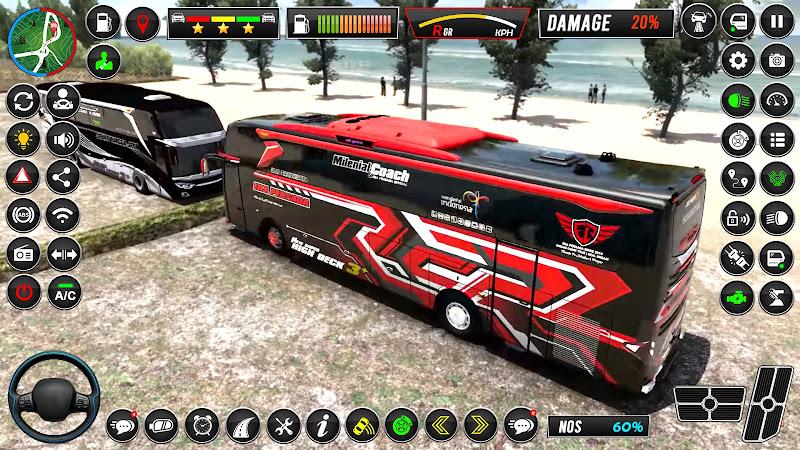 Luxury Coach Bus Driving Game Tangkapan skrin 4