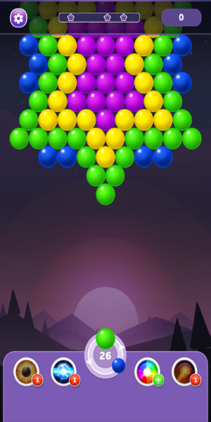 Bubble Shooter Rainbow Schermafbeelding 1