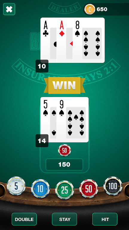 Schermata BlackJack 21: Las Vegas  Online Casino Game 4