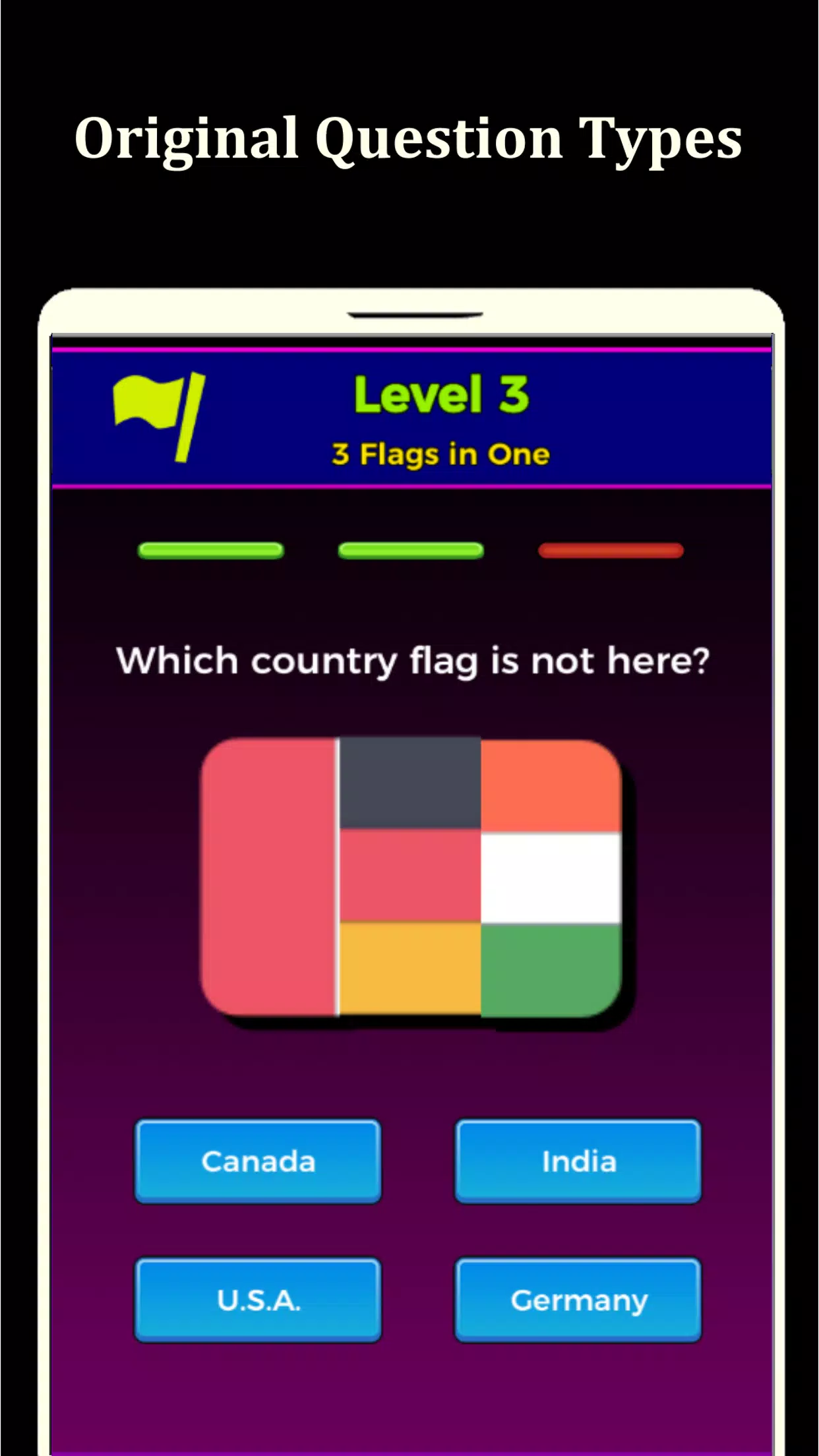 World Flags Quiz Game Screenshot 1