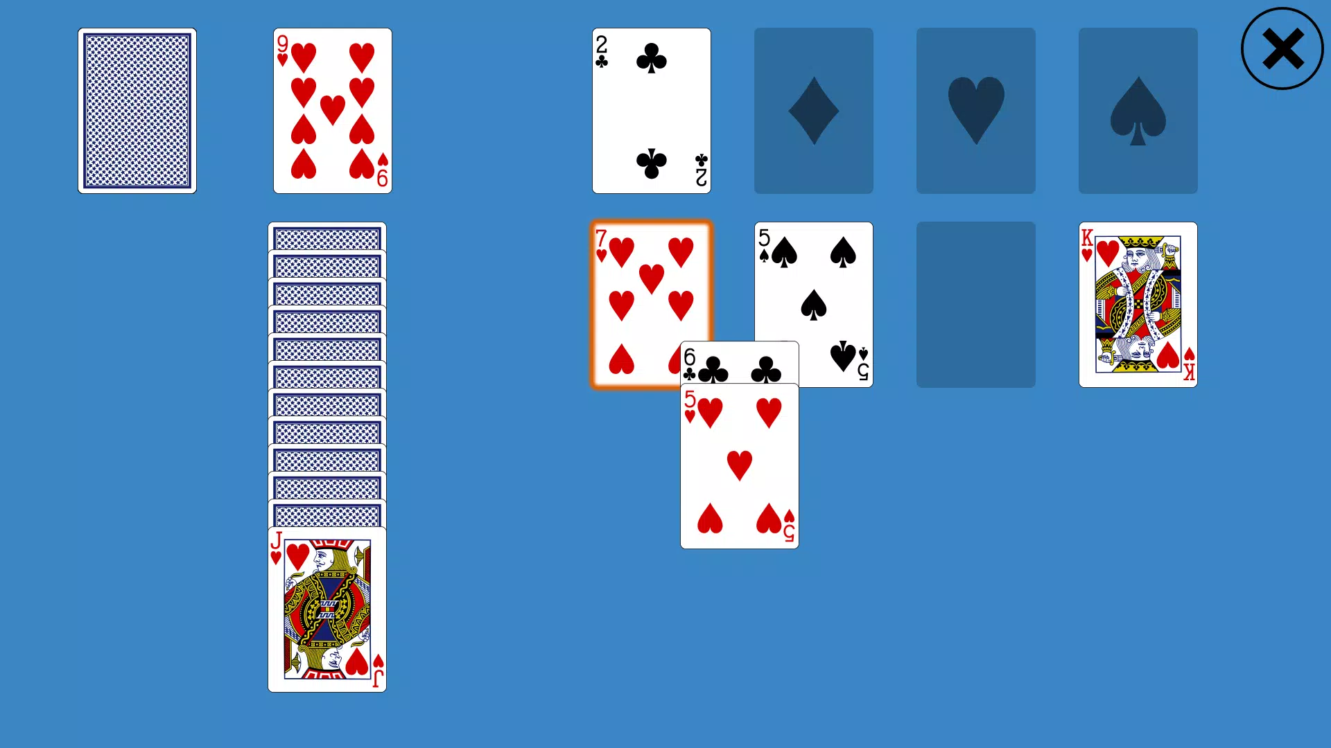Classic Canfield Solitaire Captura de tela 2