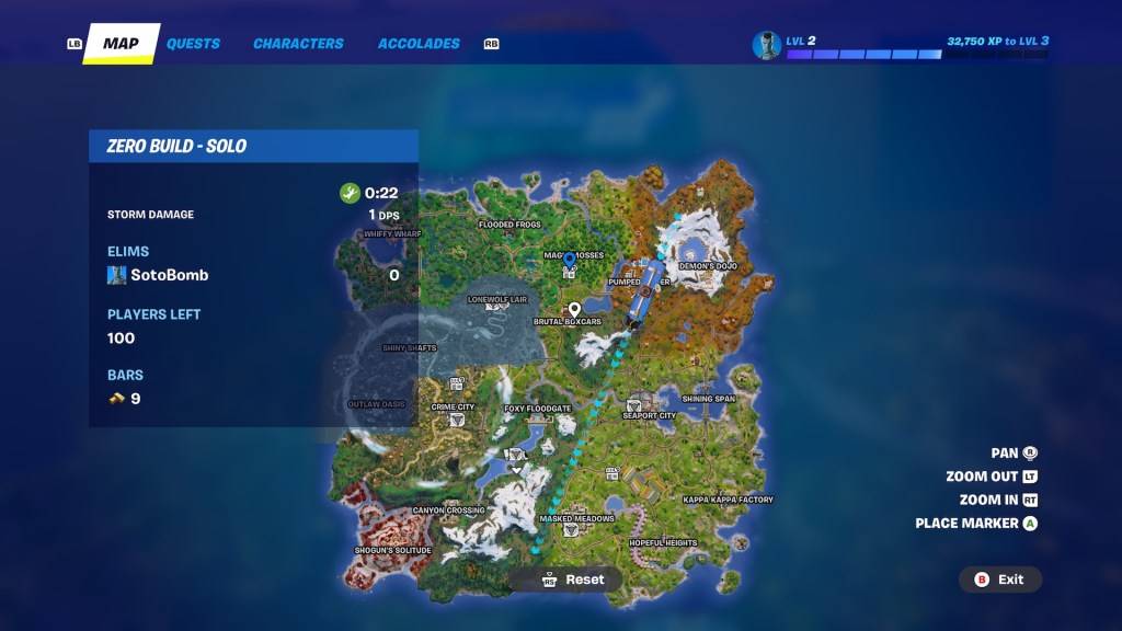 Wszystkie lokalizacje czarnego rynku w Fortnite Rozdział 6, sezon 2.