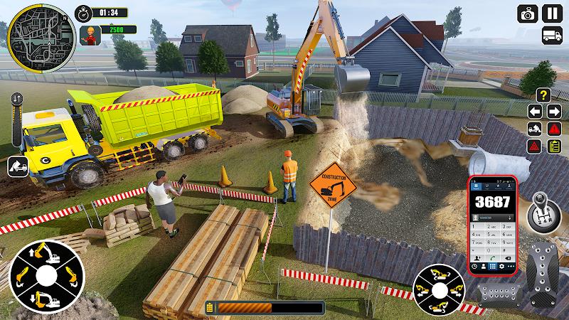 Excavator Truck Simulator Game Tangkapan skrin 1