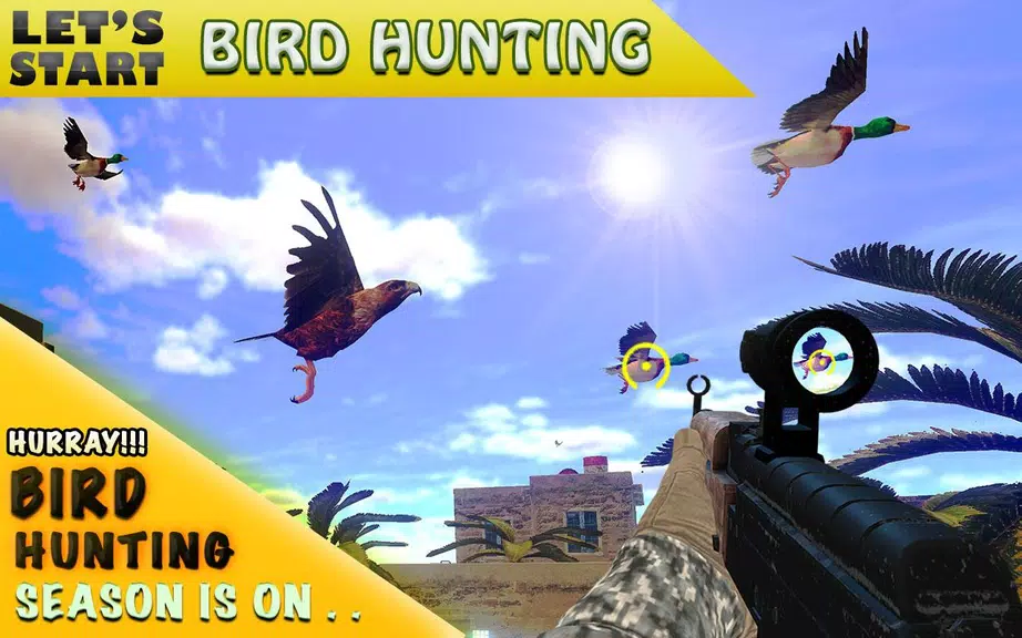 Desert Birds Sniper Shooter 3D Captura de tela 3