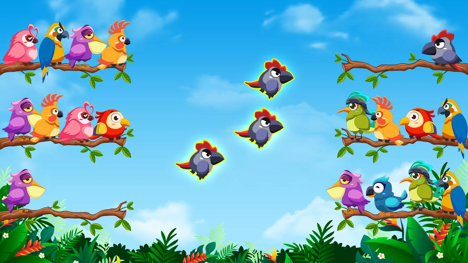 Bird Sort: Color Puzzle Game Tangkapan skrin 1