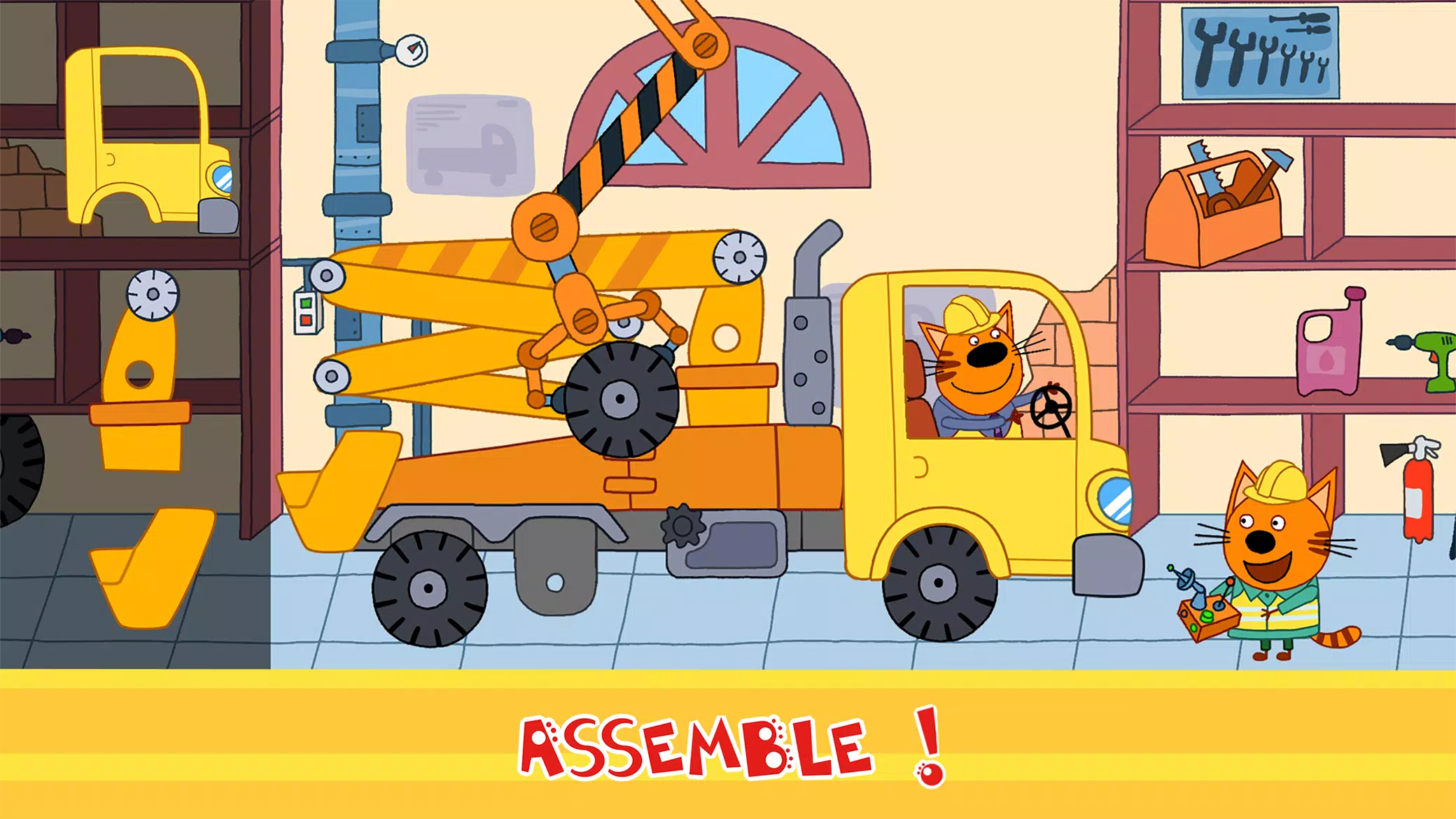 Kid-E-Cats Cars, Build a house Captura de tela 1