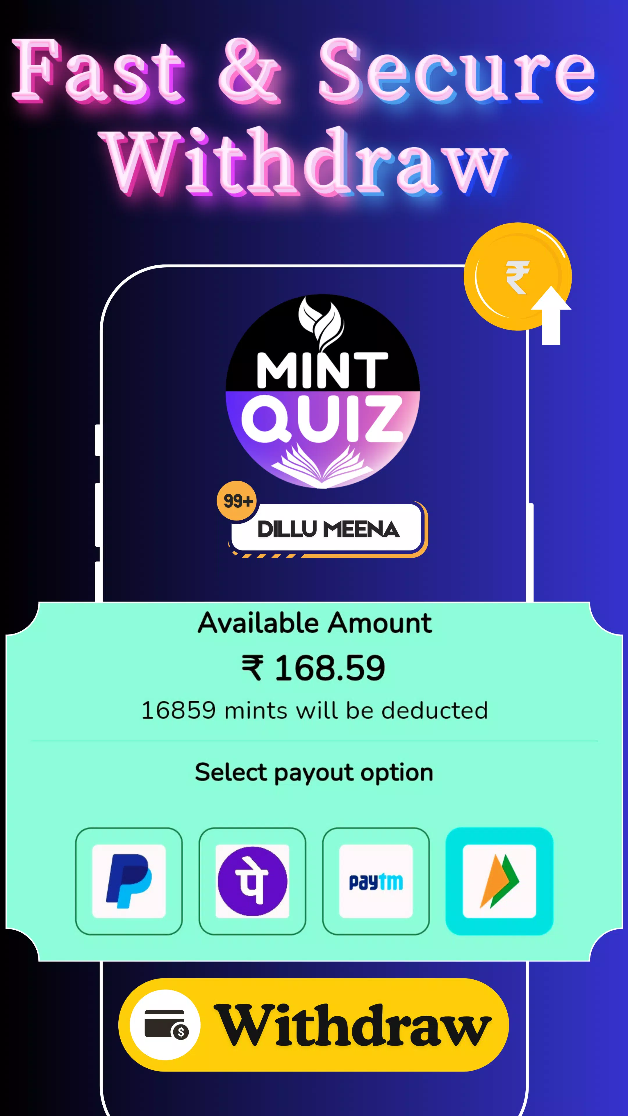 Earning App: Mint Quiz Captura de tela 4