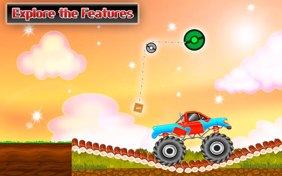 Rope Bridge Racer Car Game Capture d'écran 3