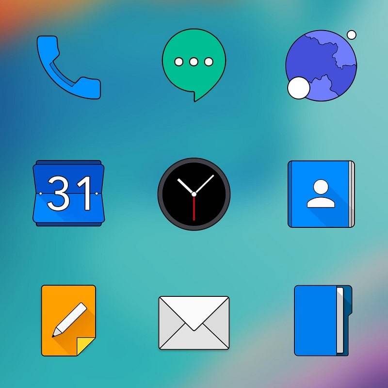 Oxigen HD – Icon Pack Ảnh chụp màn hình 1