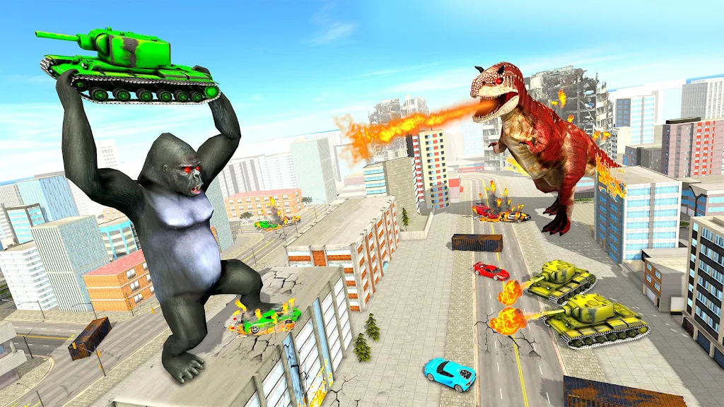 Angry Gorilla Attack City Sim Screenshot 4