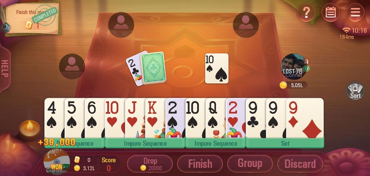 Rummy Plus - Online Indian Rummy स्क्रीनशॉट 3