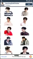 Sticker Chat Lee Jong Suk Cute KPOP 스크린샷 1