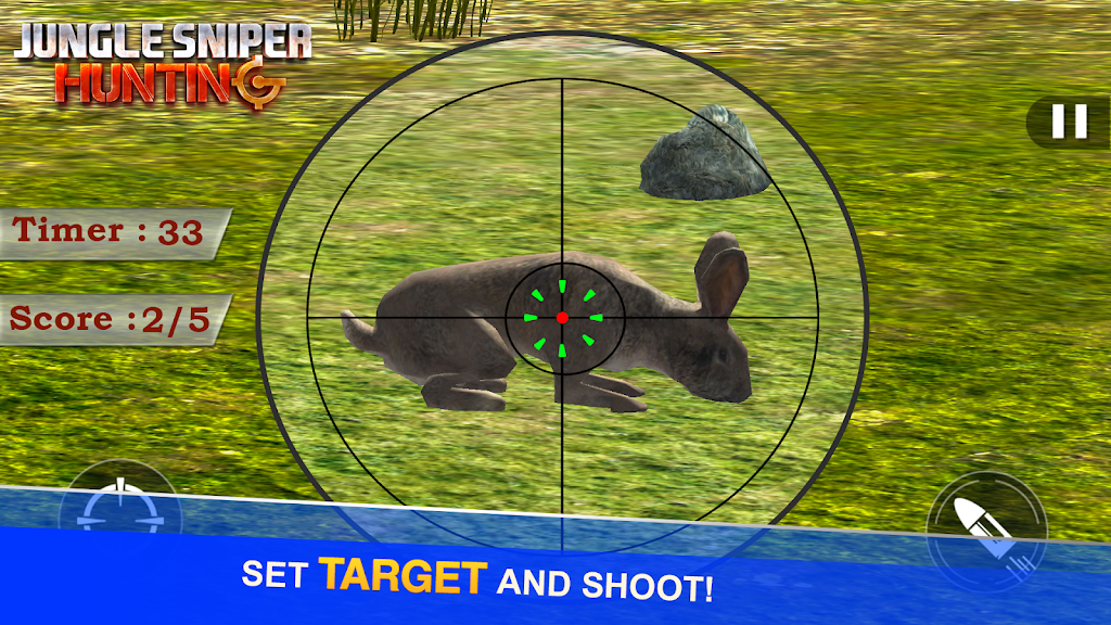 Jungle Sniper Hunting 3D Tangkapan skrin 3