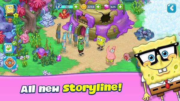 Bob Esponja Aventuras em um Jam Mod Apk para Android