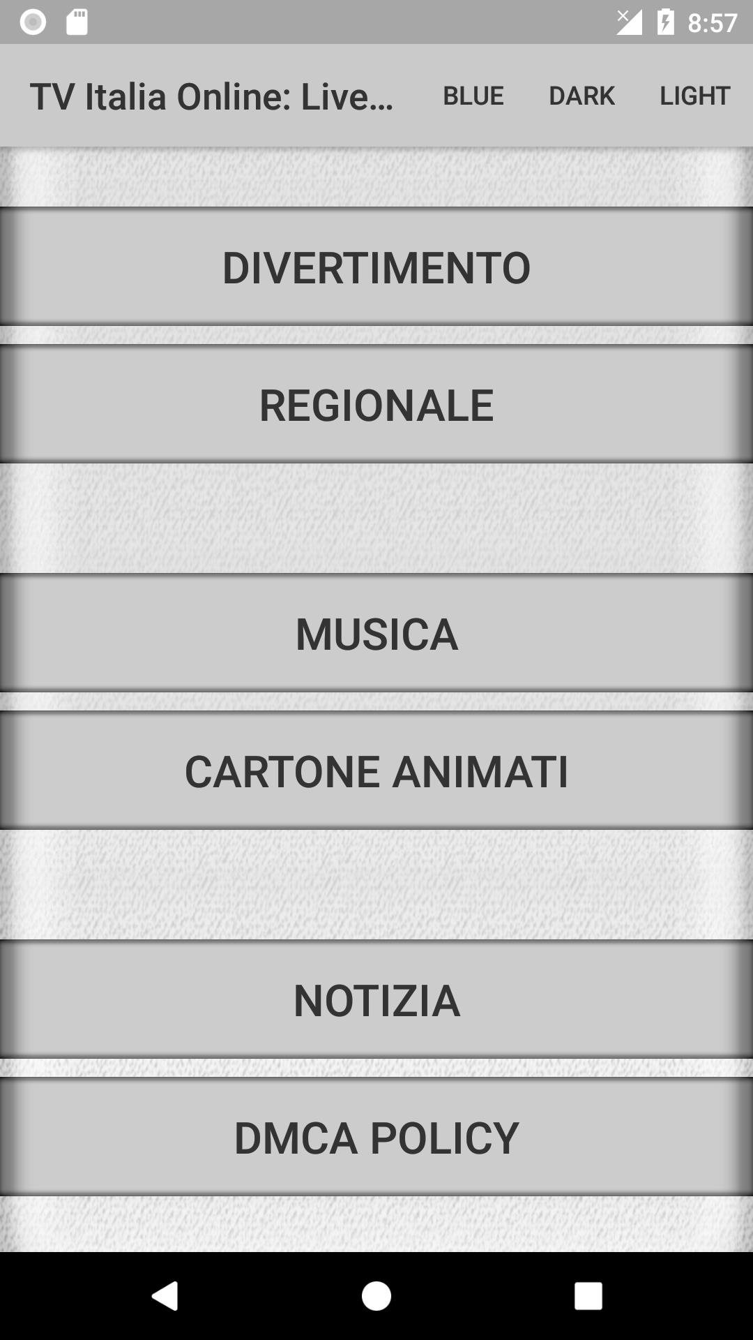 TV Italia Online Schermafbeelding 3