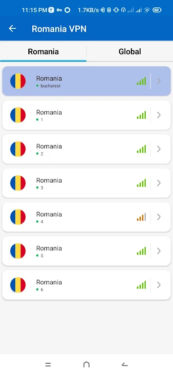 Romania VPN - Fast & Secure स्क्रीनशॉट 1