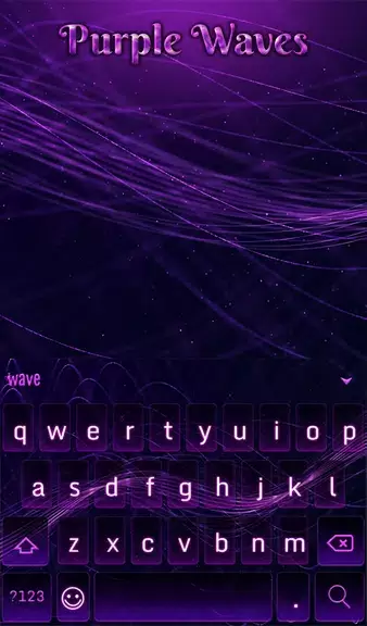 Purple Waves Wallpaper Скриншот 2