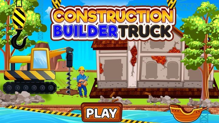 Construction Builder Truck Tangkapan skrin 4