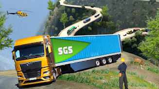 Euro Cargo Truck Driver Sim 3D Screenshot 1