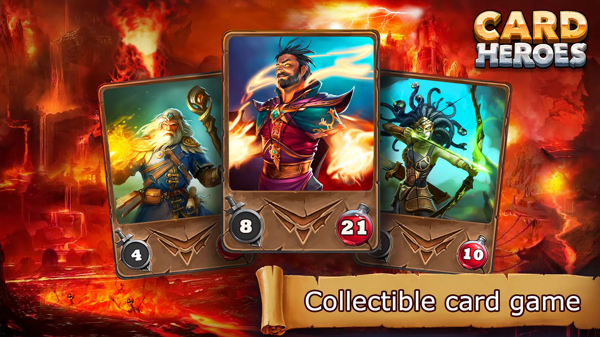 Card Heroes ဖန်သားပြင်ဓာတ်ပုံ 1