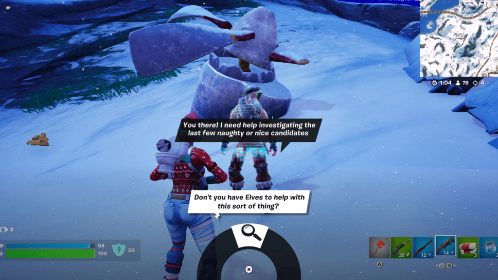 Sgt. NPC musim sejuk di Fortnite