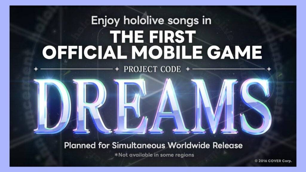 hololive Launches First Global Mobile Game: Dreams
