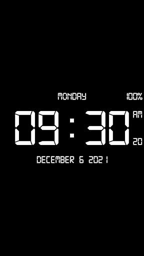 Digital Clock Live Wallpaper-7 Screenshot 3