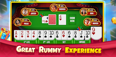 Indian Rummy Offline Card Game ဖန်သားပြင်ဓာတ်ပုံ 1