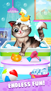 Baby Cat DayCare: Kitty Game स्क्रीनशॉट 1