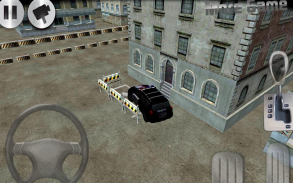 3D police car parking Captura de tela 1